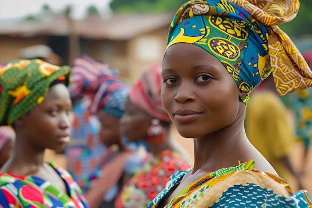 Fotorealistisches Porträt afrikanischer Frauen | Kostenlose Foto