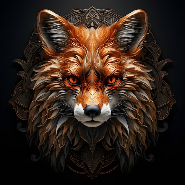 Fox-Kopf-Illustration