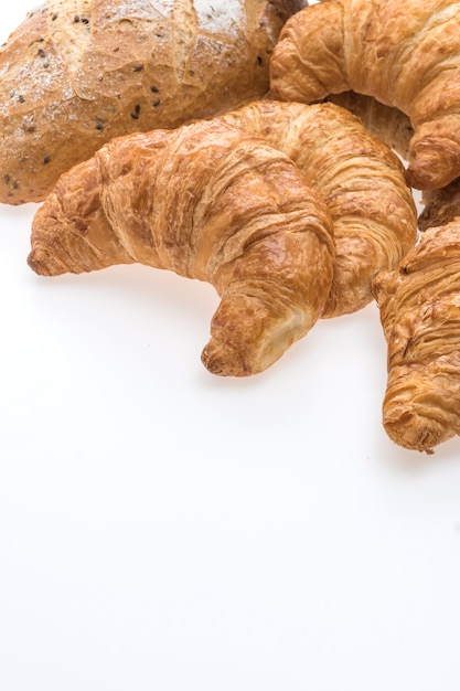 Französisches Butterhörnchenbrot und -bäckerei