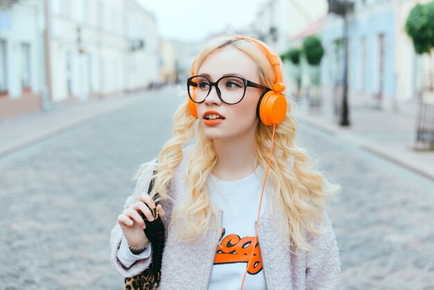 Frau junge Hintergrund Schönheit Mode