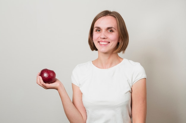 Frau mit Essen