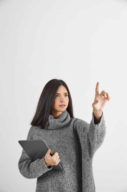 Frau mit Laptop