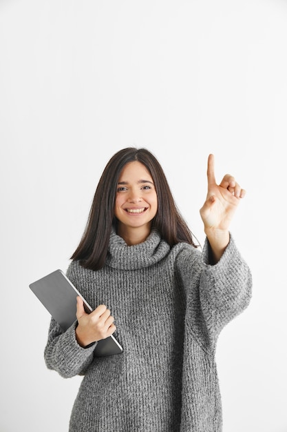 Frau mit Laptop