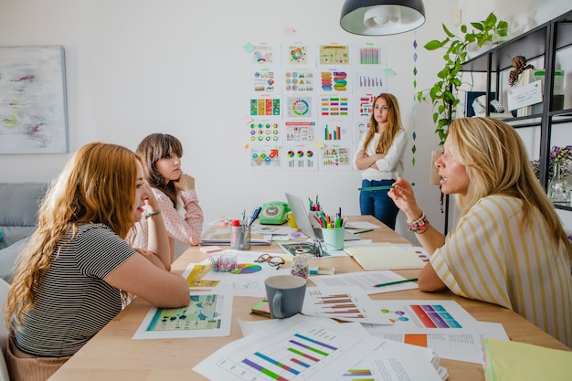 Frauen bei der Präsentation im Büro