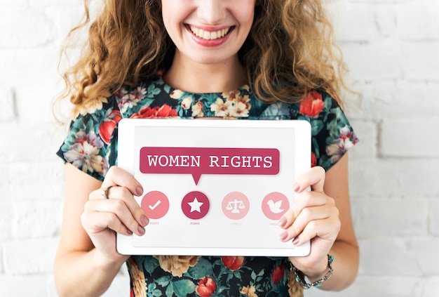 Frauenrechte Chancengleichheit Fairness Feminismus Konzept