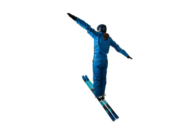 Freestyle-Skifahren in der Luft