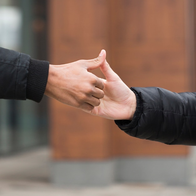 Freundschaftskonzept mit persönlichem Gruß