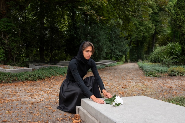 Friedhof Hintergrundkonzept