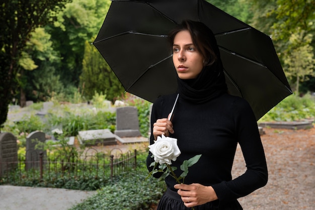 Friedhof Hintergrundkonzept