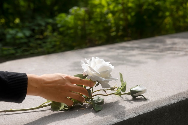 Friedhof Hintergrundkonzept