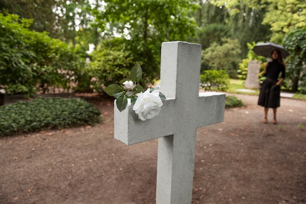 Friedhof Hintergrundkonzept