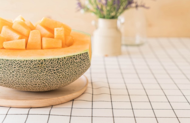 Frische cantaloupe melone