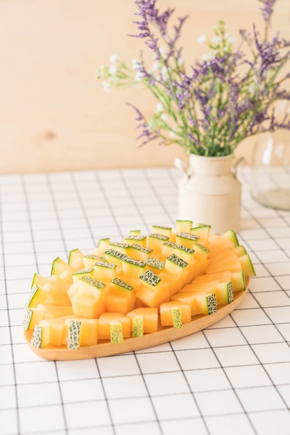 Frische cantaloupe melone