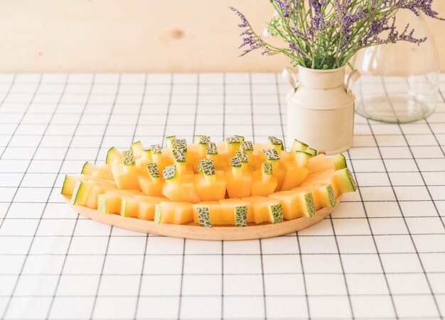 Frische cantaloupe melone