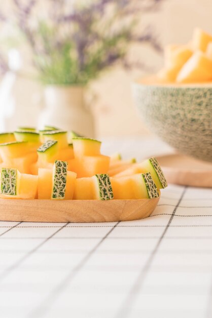 Frische cantaloupe melone