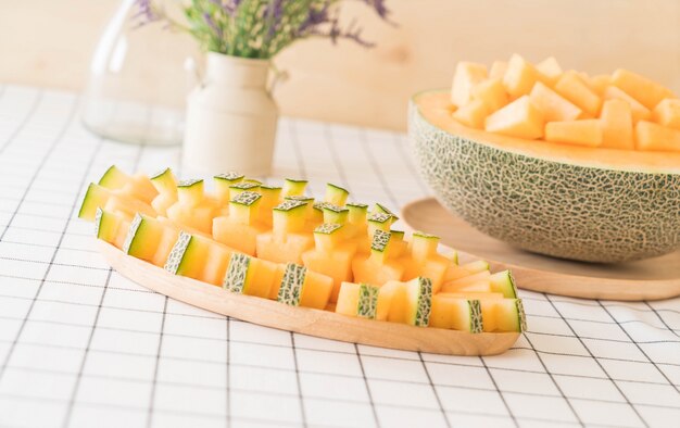 Frische cantaloupe melone