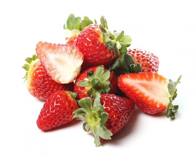 Kostenloses Foto frische erdbeeren