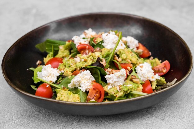 Frische köstliche Salat Vorderansicht