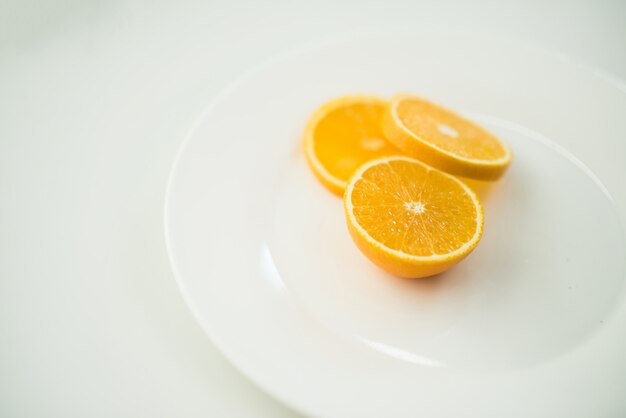 Frische Orangenfruchtscheibe