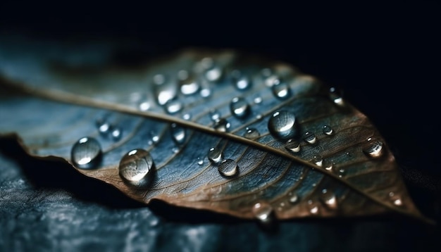 Kostenloses Foto frische und schönheit in der natur, nasse tropfen, die von ki erzeugt werden