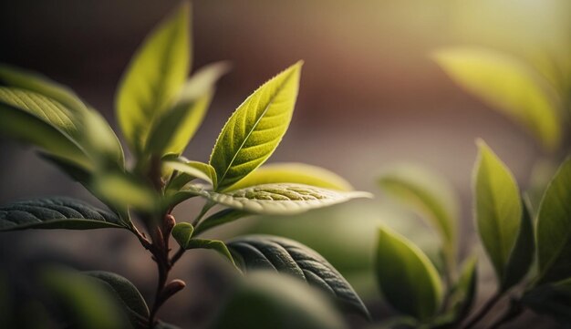 Frische und Wachstum in der Natur Makroschönheit, generiert durch KI