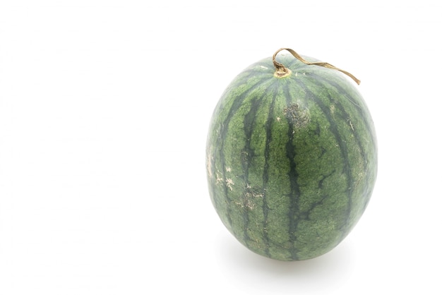 Kostenloses Foto frische wassermelone auf weiß