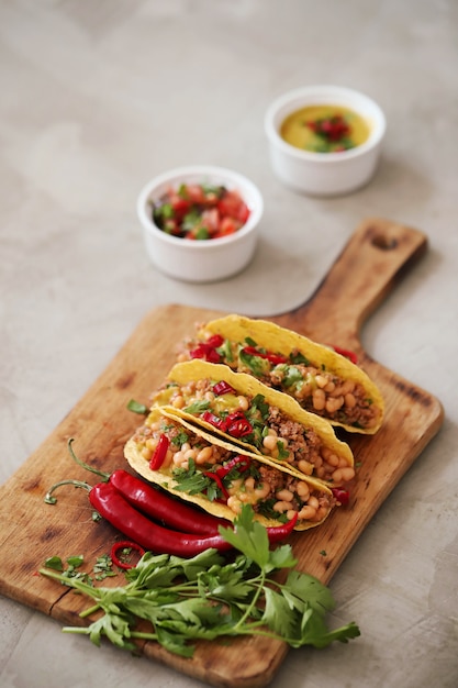 Kostenloses Foto frischer taco