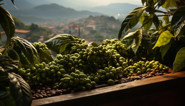 Kostenloses Foto frisches bio-obst und -gemüse, eine gesunde ernte aus der natur, generiert durch künstliche intelligenz