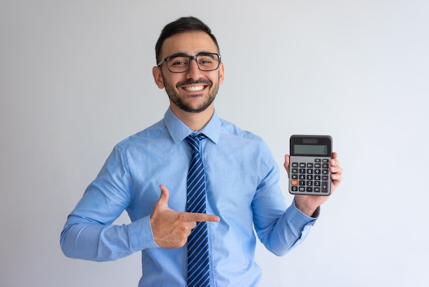 Kostenloses Foto fröhlich banker werbung darlehen programm