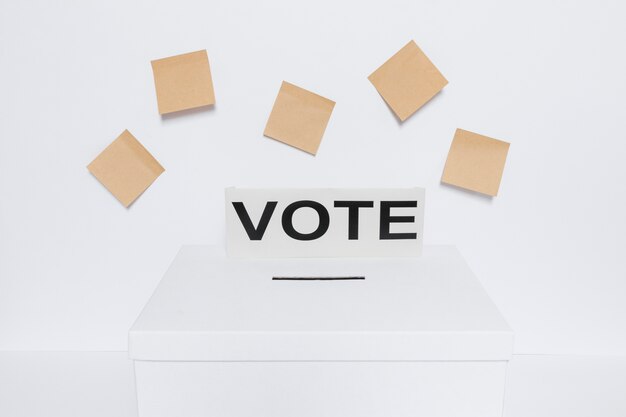Frontansicht des Wahlkonzepts mit Kopierraum