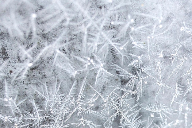 Frost an einem Fenster