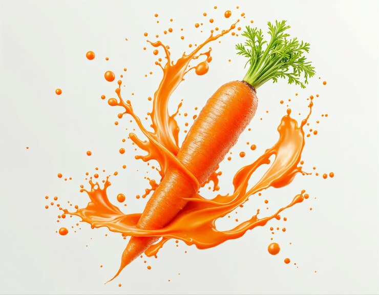 Frucht-Splash-Illustration mit Saft