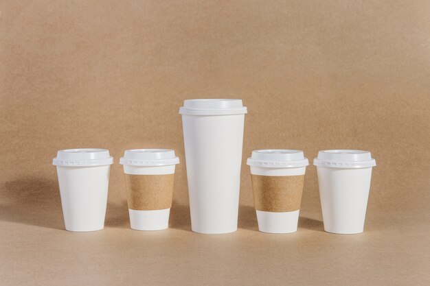 Fünf verschiedene Kaffee