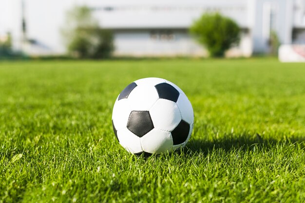 Fußball im Gras