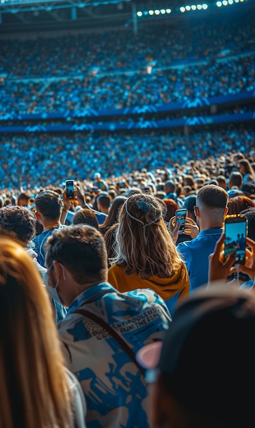 Kostenloses Foto fußballfans, die ihr team anfeuern