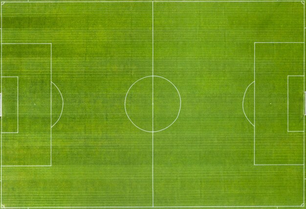 Fussball Hintergrund Auf Gras Premium Foto