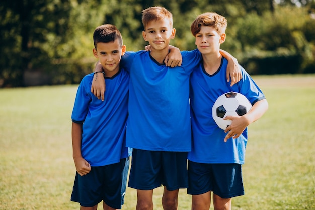 Fußballspieler auf dem Spielfeld