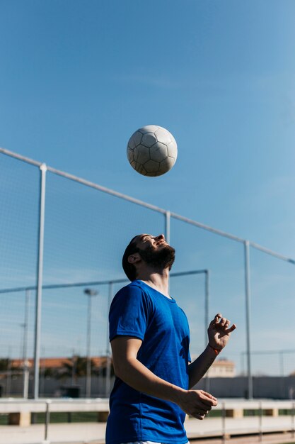 Fußballspielertraining