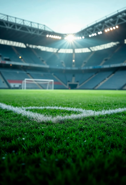 Fußballsportumgebung eingereicht