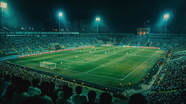 Fußballstadion voll von Leuten