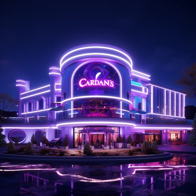 Kostenloses Foto futuristische casino-architektur