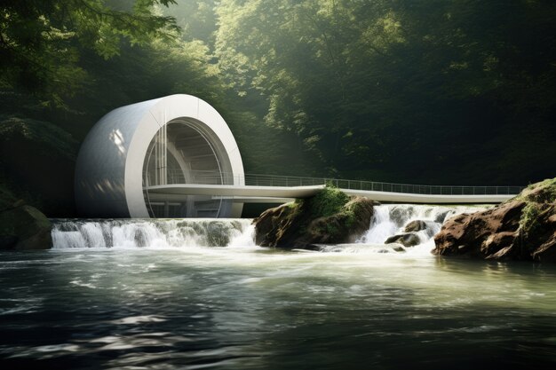 Futuristische Darstellung der Wasserstruktur