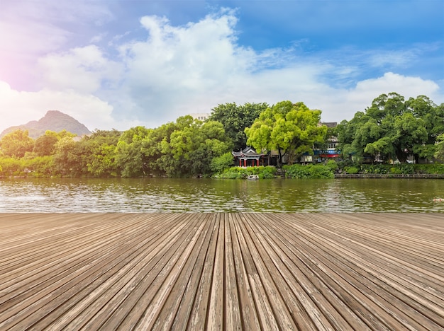 Gärten Sommer Teich Tempel schönes Gebäude