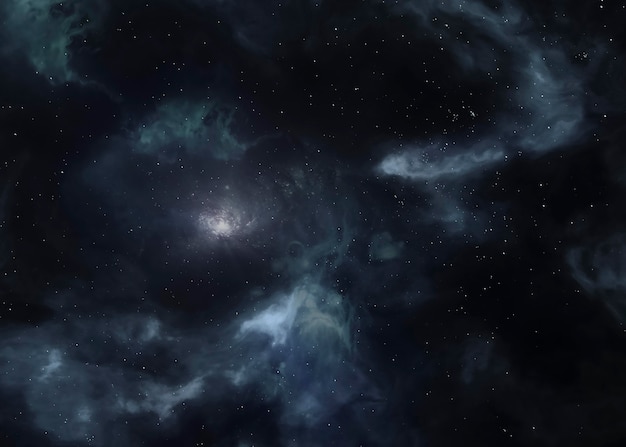 Kostenloses Foto galaxienachtlandschaft