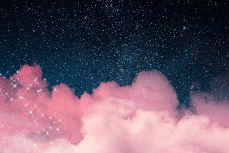 Kostenlose Foto galaxy-hintergrund mit funkelnden wolken