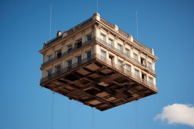 Gebäude, die sich den Gesetzen der Physik widersetzen, indem sie in der Atmosphäre schweben