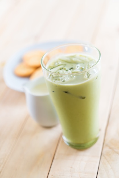 Gefrorenes Matcha Latte