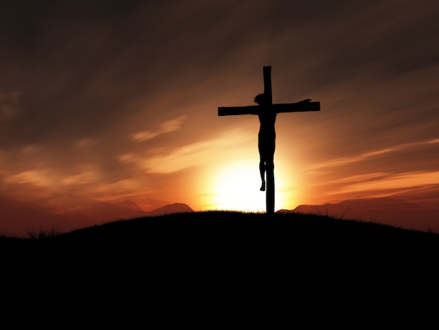 Gekreuzigten Christus im Kreuz