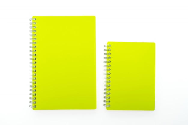 Gelb-Notebooks mit Ringen