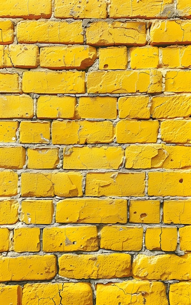 Gelbe Ziegelsteinwandoberflächenstruktur